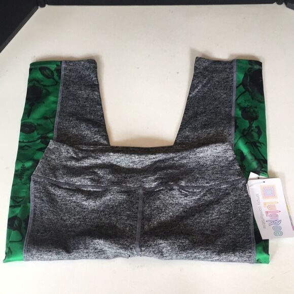 LuLaRoe Jade Athletic Capri Leggings Size M - Picture 3 of 10